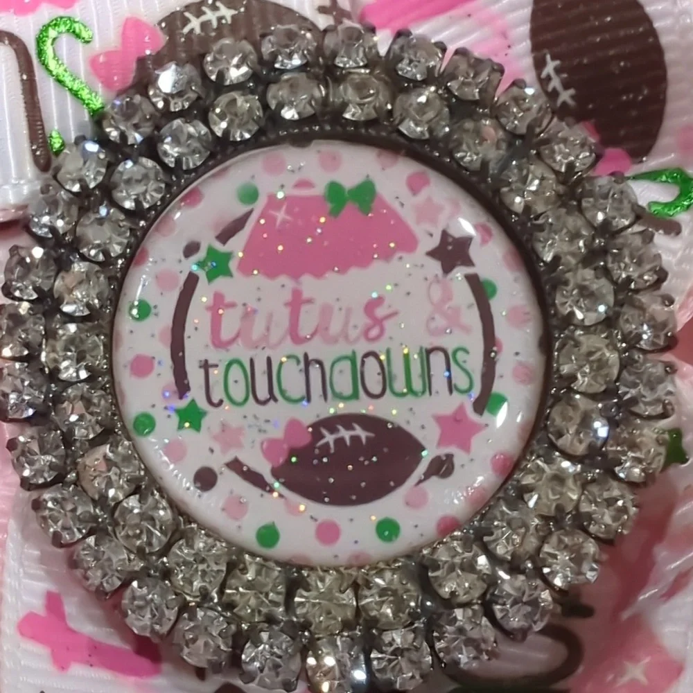 Baltimore Orioles Ravens Boutique Bow Collection with football ring